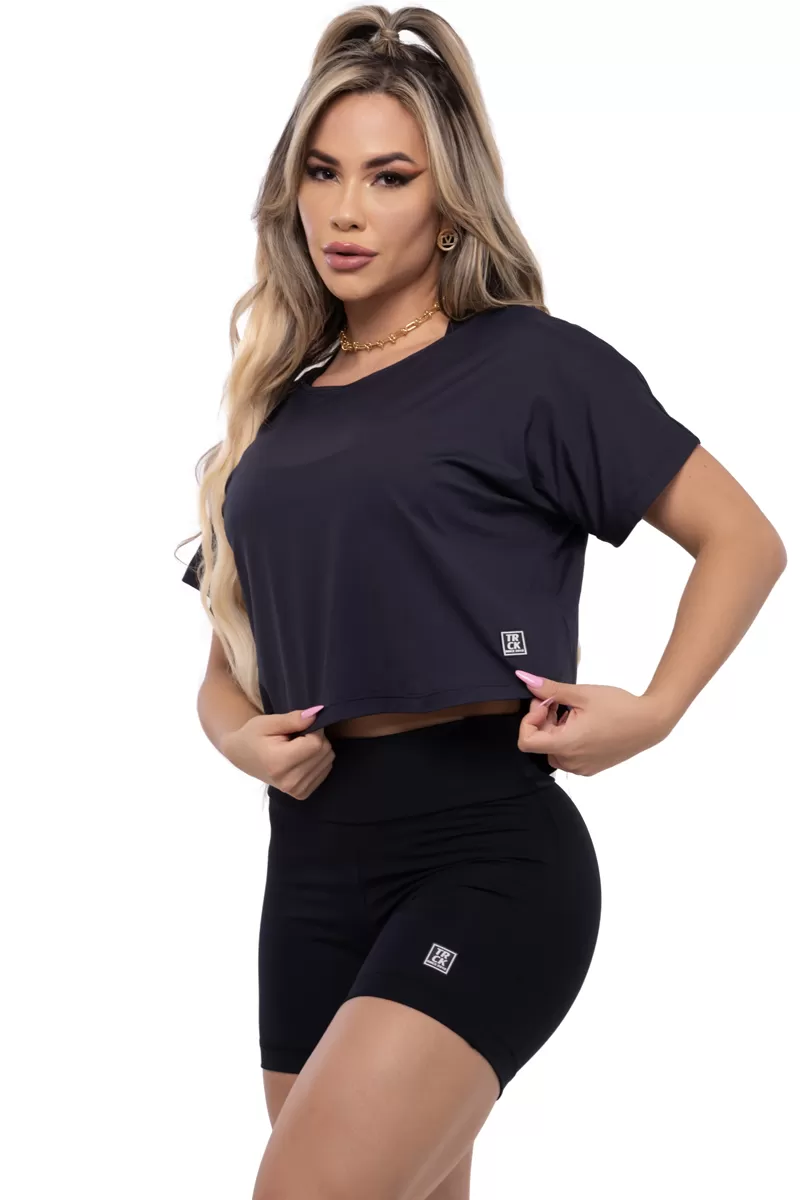 Elastic Power Trincks - Cropped Polyamide Black - 