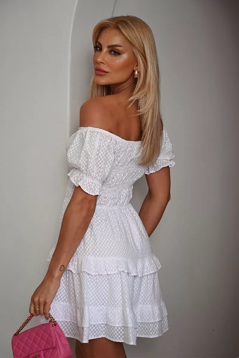Oxigênio - Dress Oxygen workout wheeldo Sol Off-the-shoulder Off-white - 2452189OFF Oxigênio - Dress Oxygen workout wheeldo Sol Off-the-shoulder Off-white - 2452189OFF
