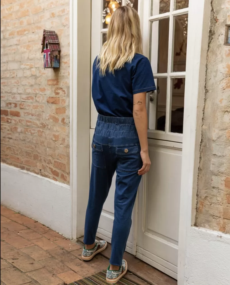 Hidrogênio - SELMA PANTS WITH ELASTIC TIE AND VC BUTTON - 1851704 Hidrogênio - SELMA PANTS WITH ELASTIC TIE AND VC BUTTON - 1851704