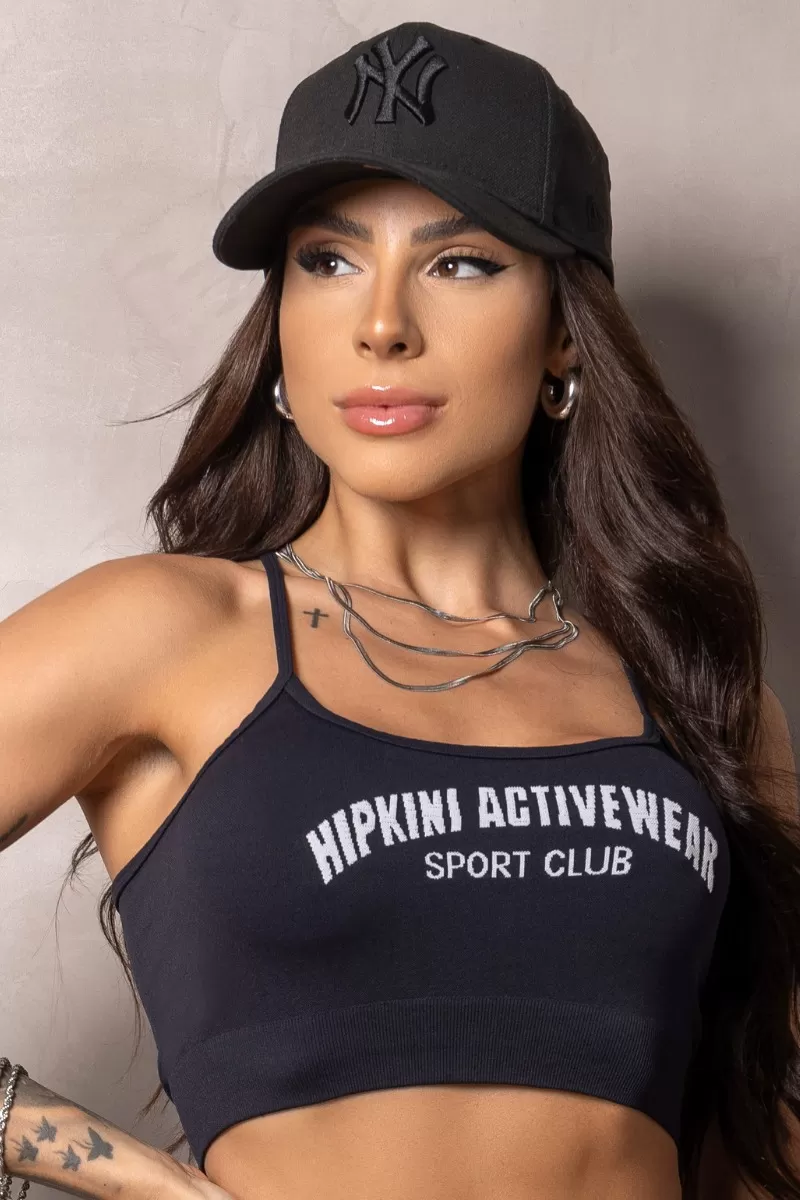 Hipkini - Seamless Elevate Black Top with Cross Straps - 33331047 Hipkini - Seamless Elevate Black Top with Cross Straps - 33331047