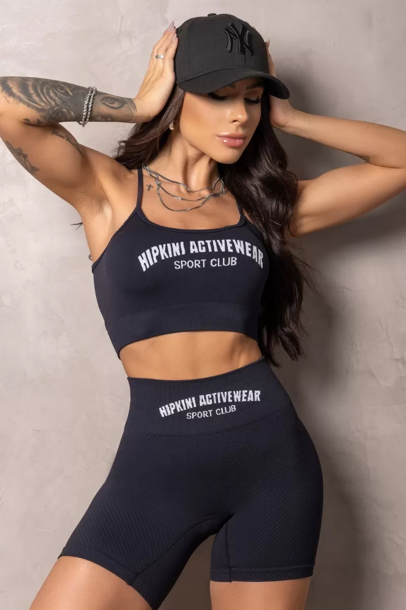 Hipkini - Seamless Elevate Black Top with Cross Straps - 33331047 Hipkini - Seamless Elevate Black Top with Cross Straps - 33331047