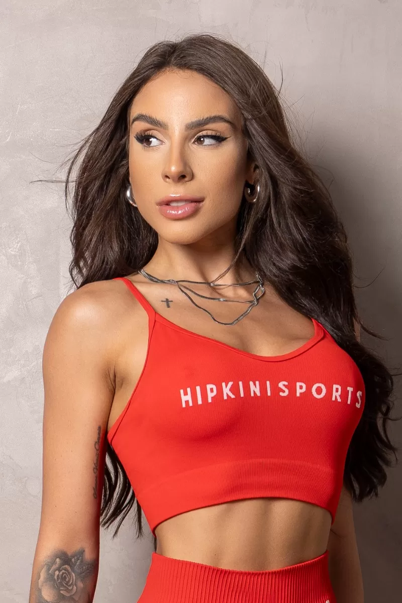 Hipkini - Red Elevate Seamless Top - 33331055 Hipkini - Red Elevate Seamless Top - 33331055