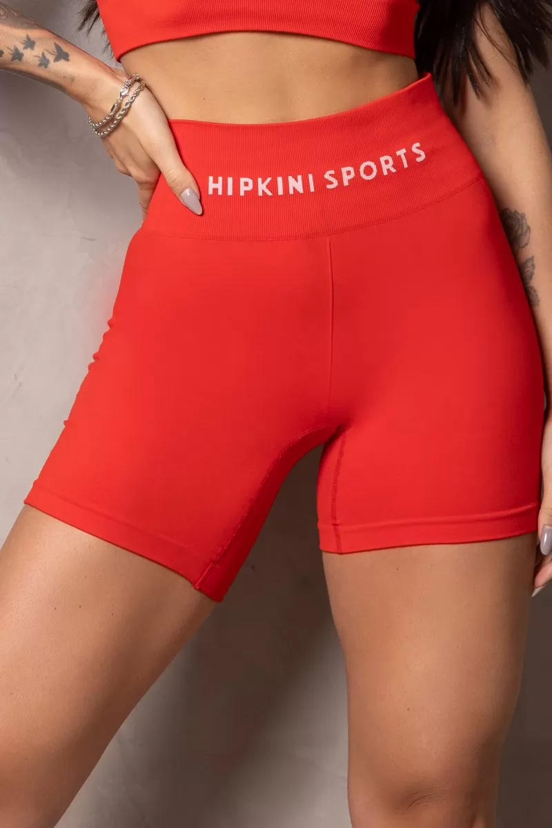 Hipkini - Seamless Elevate Shorts Red - 33331057