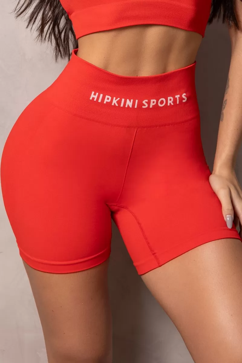 Hipkini - Seamless Elevate Shorts Red - 33331057