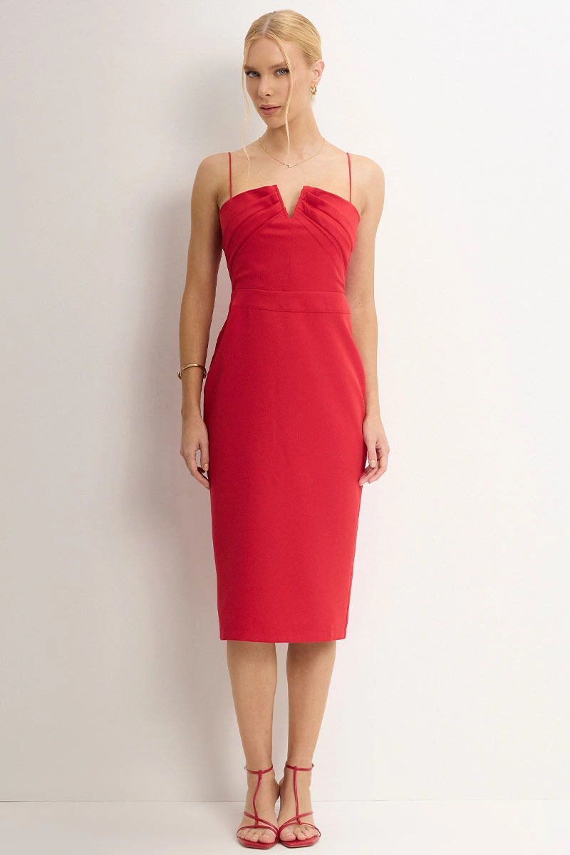 Miss Misses - Vestido Juliana Vermelho - 54448024