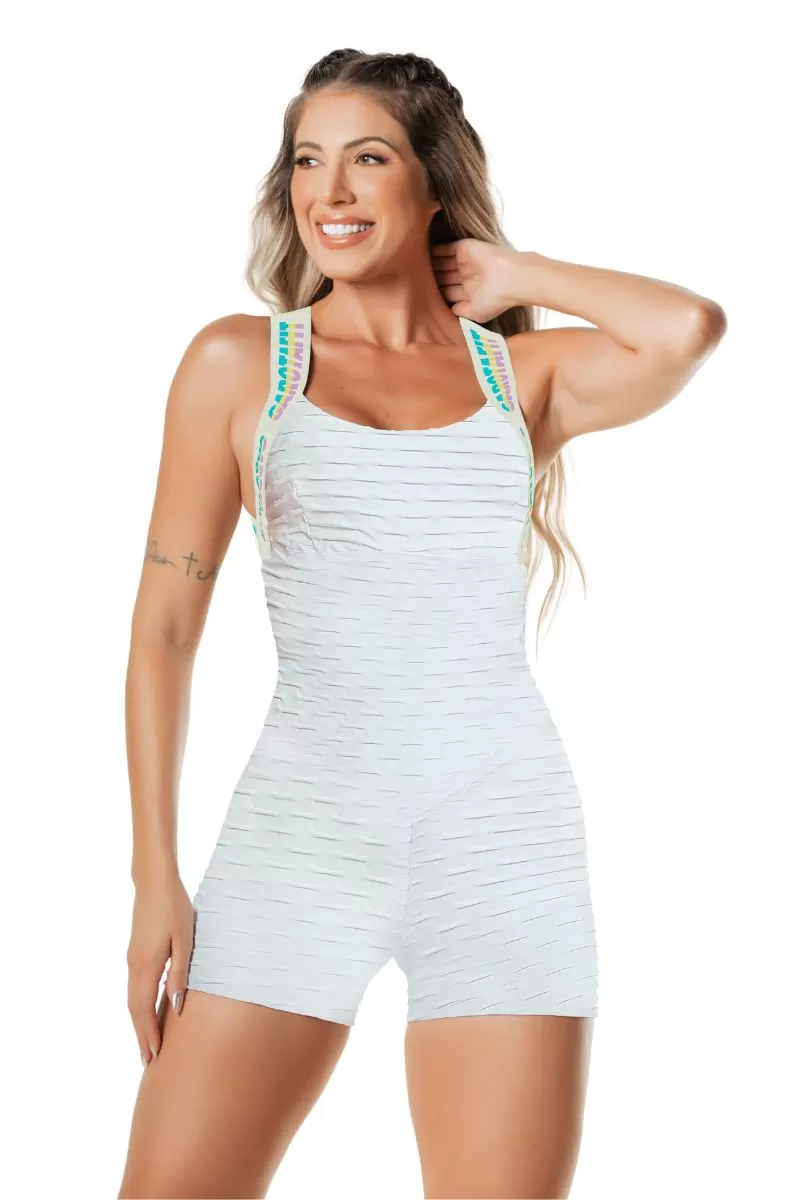 Garotafit - White Riga Romper - MAC296BEBCCM