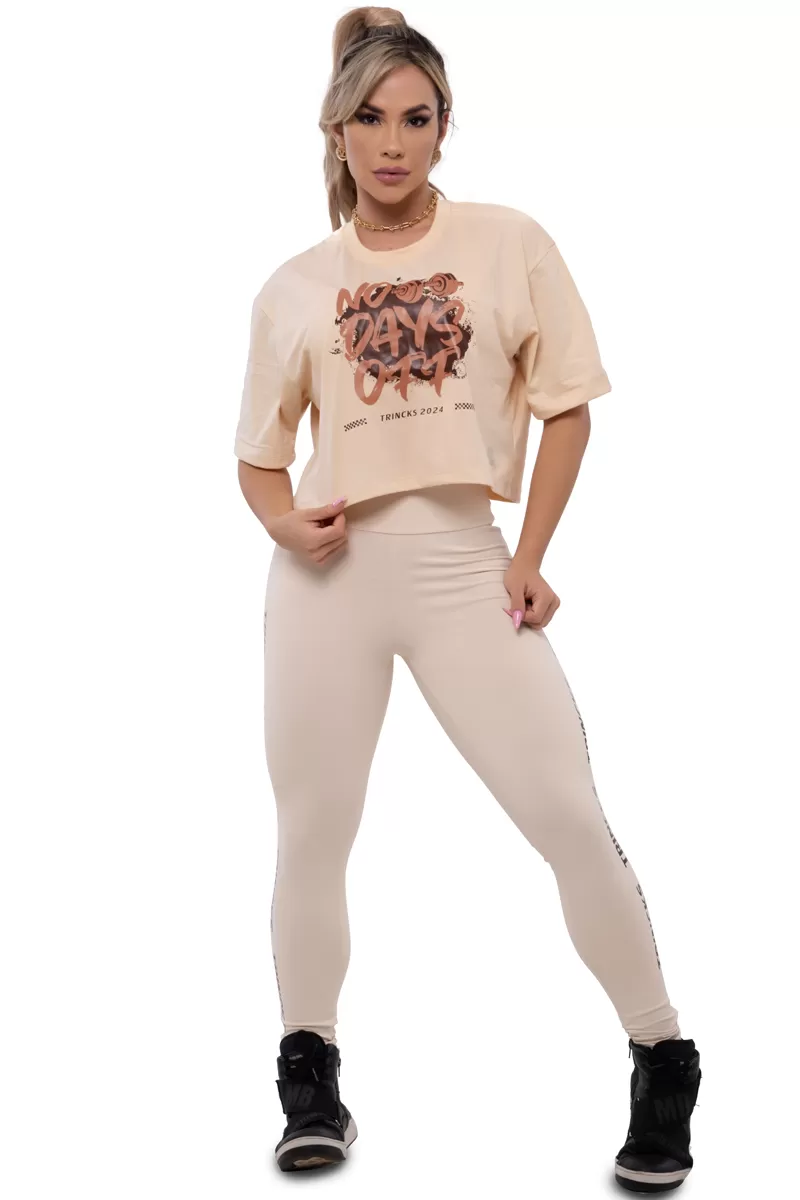 Trincks - Basic Off White Leggings and Top Set - 