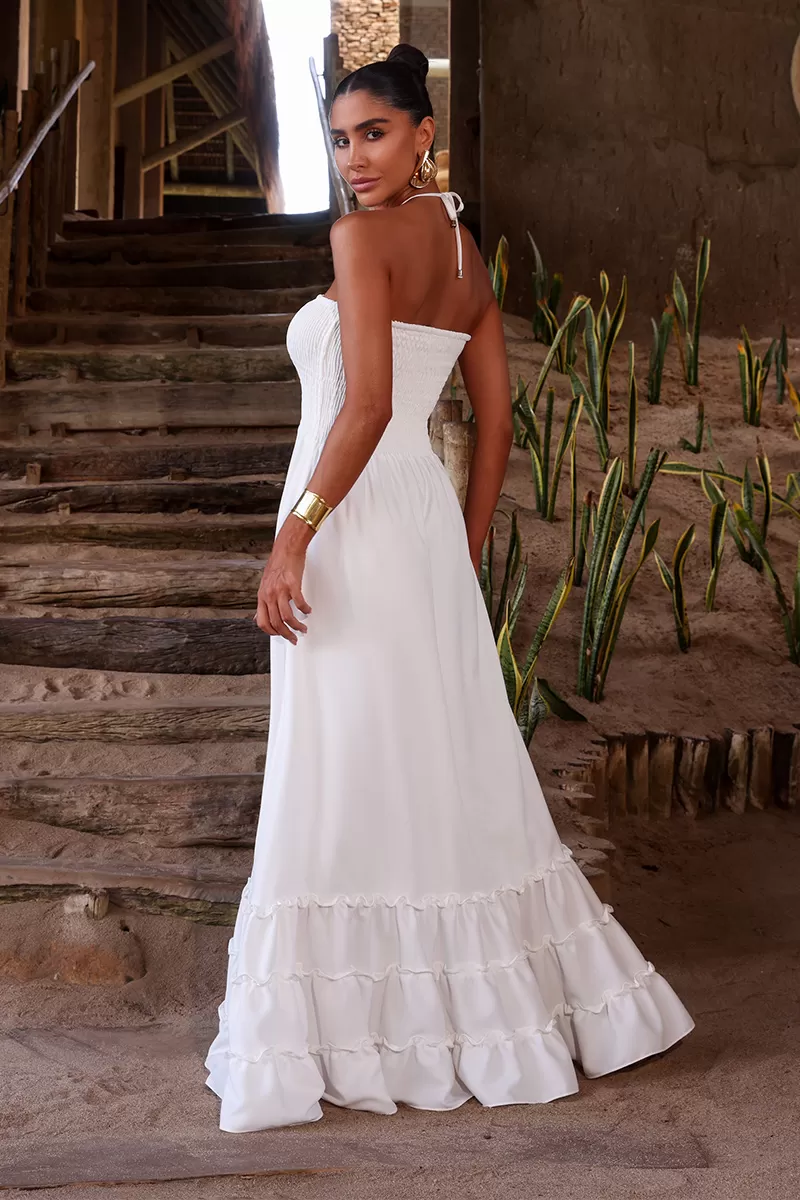 Dot Clothing - Dress Dot Clothing Long Karina White - 2546BRANCO Dot Clothing - Dress Dot Clothing Long Karina White - 2546BRANCO