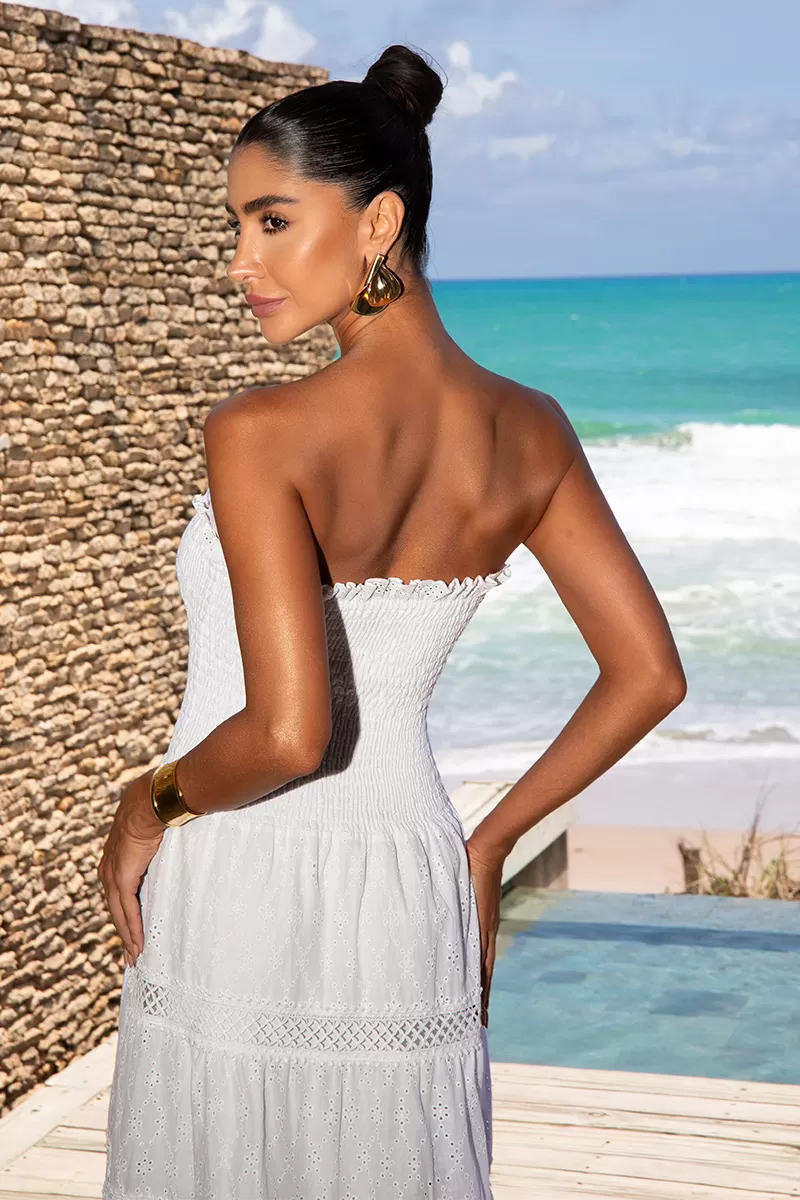 Dot Clothing - Dress Dot Clothing Long Nina White - 2552BRANCO Dot Clothing - Dress Dot Clothing Long Nina White - 2552BRANCO