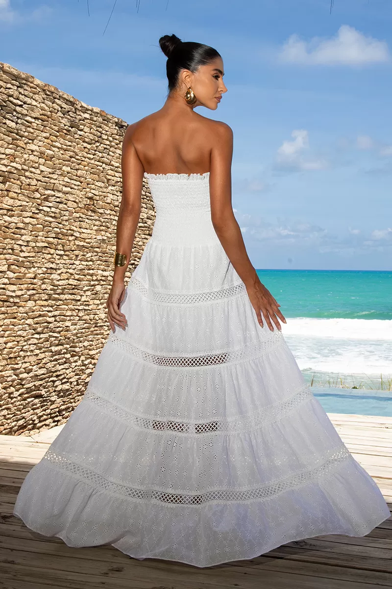 Dot Clothing - Dress Dot Clothing Long Nina White - 2552BRANCO Dot Clothing - Dress Dot Clothing Long Nina White - 2552BRANCO
