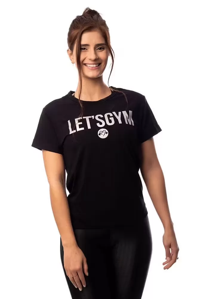 Lets Gym - Black Lets Gym Shirt - 991PT