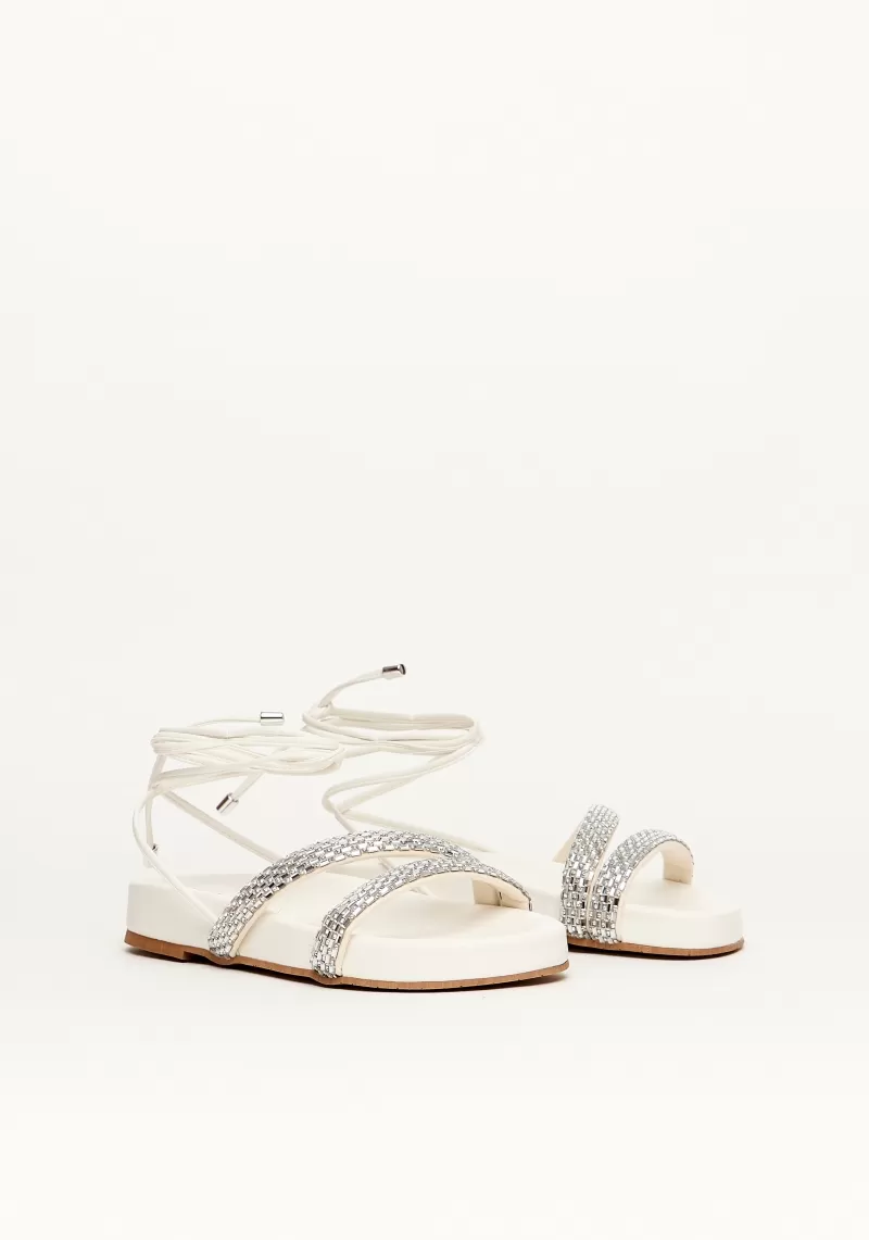 LANÇA PERFUME - Heels Papete With Shiny Straps And Tie Launches Perfume - 1409