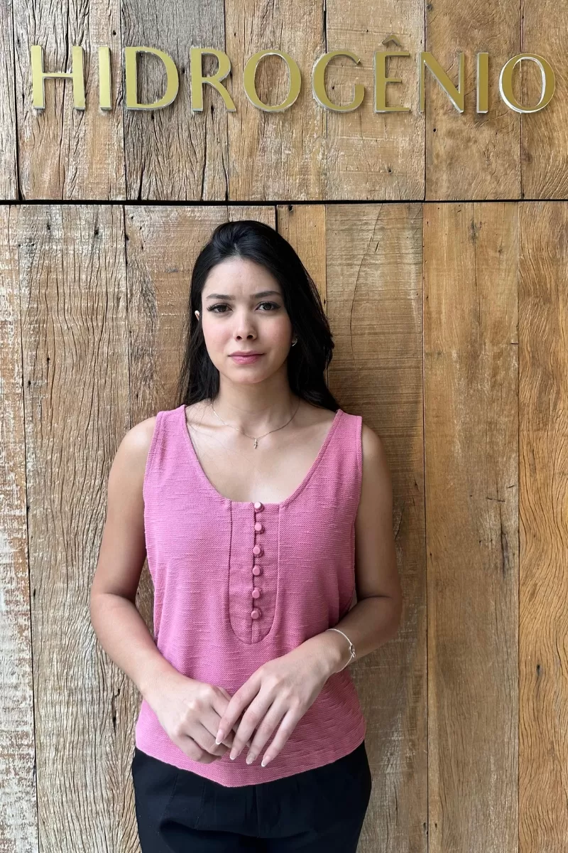 Hidrogênio - SWEATSHIRT TANK TOP WITH BUTTONS ON SPANISH NECKLINE - 18875401 Hidrogênio - SWEATSHIRT TANK TOP WITH BUTTONS ON SPANISH NECKLINE - 18875401
