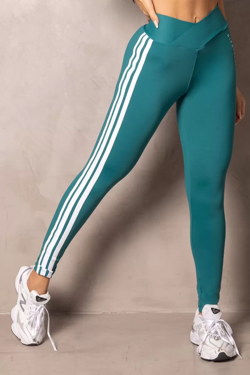 Hipkini - Stunning Green Leggings with Wrapped Waistband - 33330908