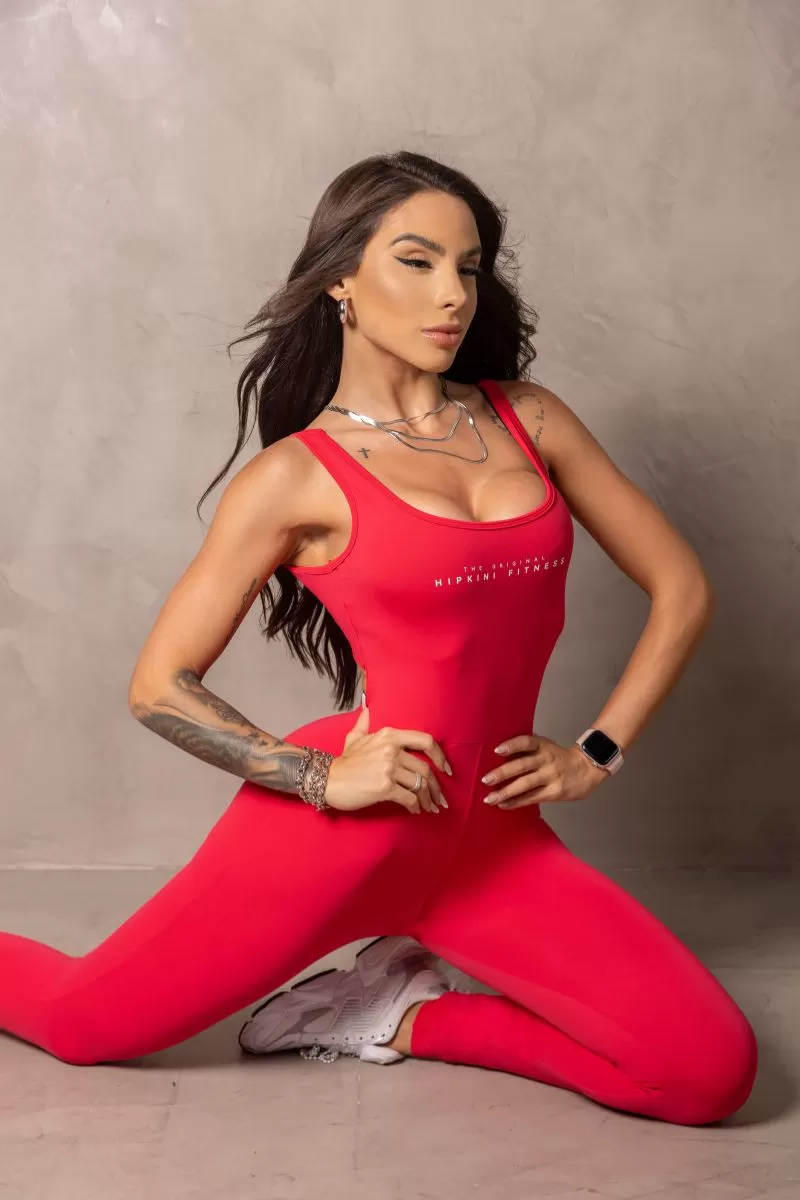 Hipkini - Stunning Magenta Jumpsuit with Silk - 33330898 Hipkini - Stunning Magenta Jumpsuit with Silk - 33330898