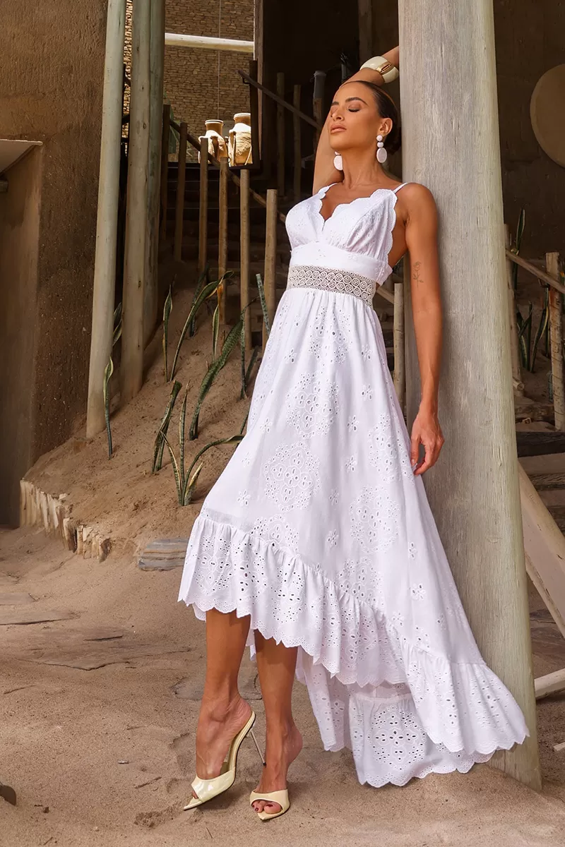 Dot Clothing - Dress Dot Clothing Lilian Mullet lace Off White - 2548OFF Dot Clothing - Dress Dot Clothing Lilian Mullet lace Off White - 2548OFF
