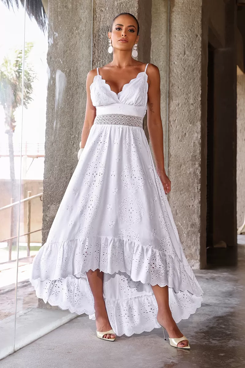 Dot Clothing - Dress Dot Clothing Lilian Mullet lace Off White - 2548OFF Dot Clothing - Dress Dot Clothing Lilian Mullet lace Off White - 2548OFF
