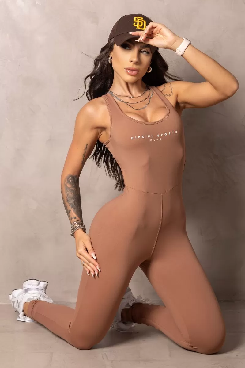Hipkini - Macacão Stunning Caramel Alças cruzadas - 33330884