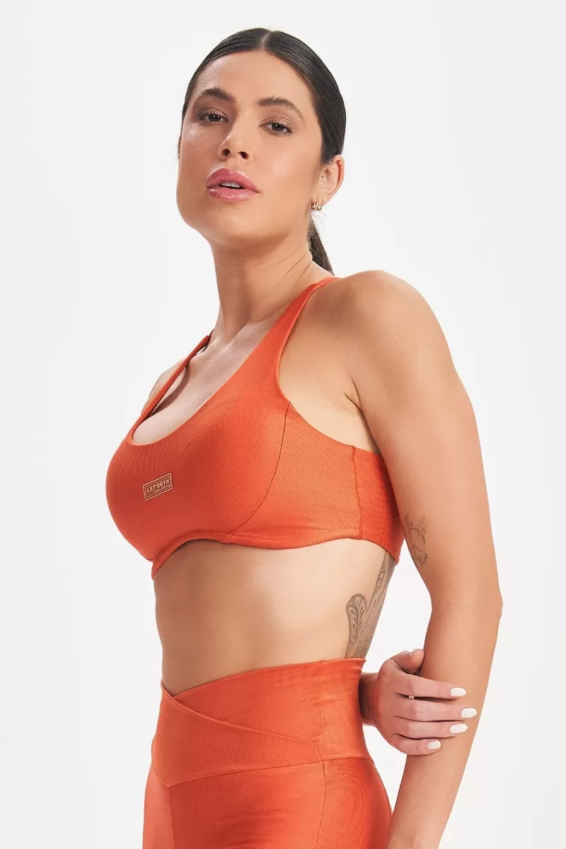 Lets Gym - Retro Glam Paprika Top - 2712PP