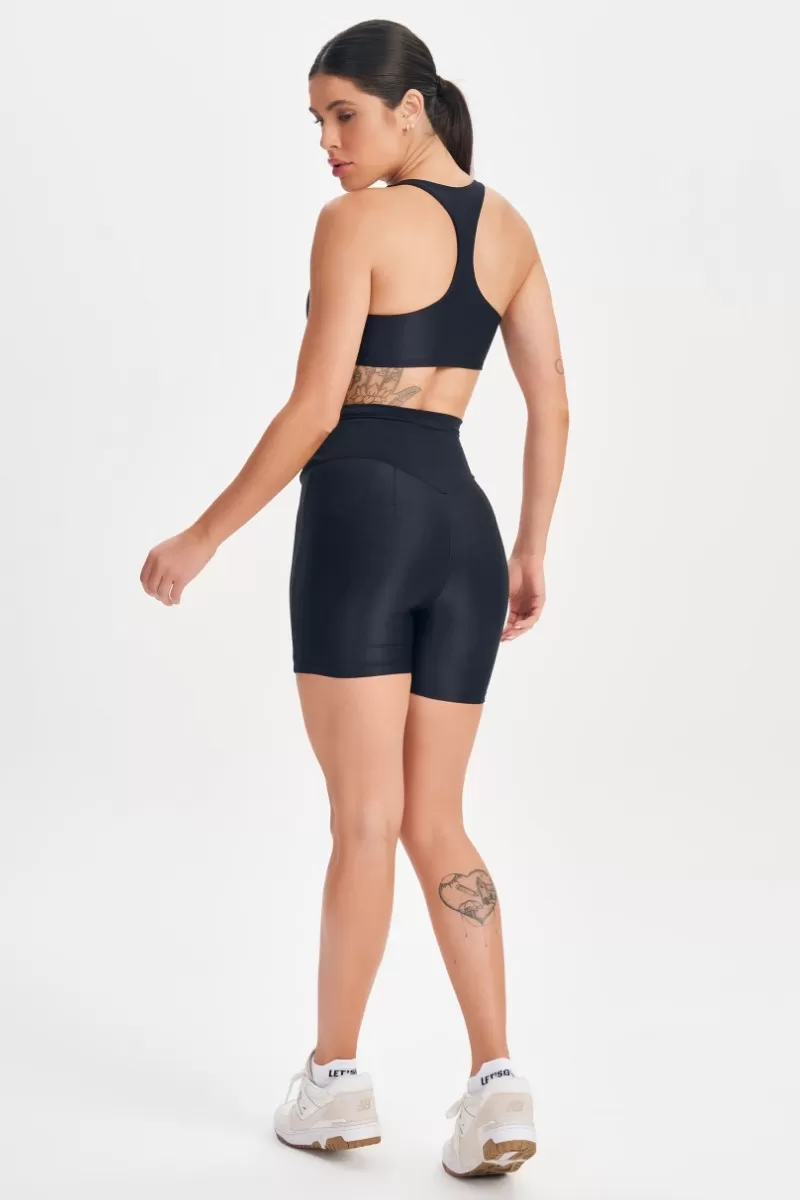 Lets Gym - Retro Glam Black Shorts - 2714PT Lets Gym - Retro Glam Black Shorts - 2714PT