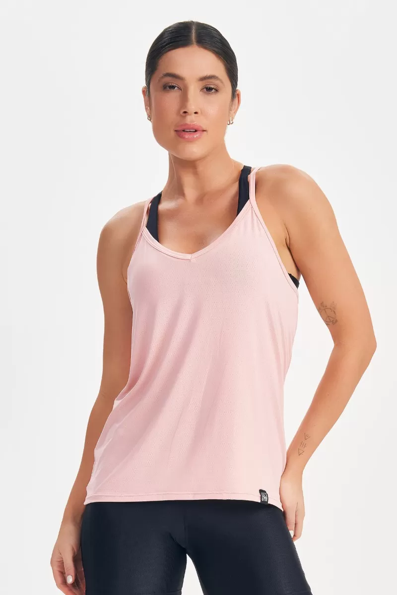 Lets Gym - Retro Glam Rose Tank Top - 2717RS