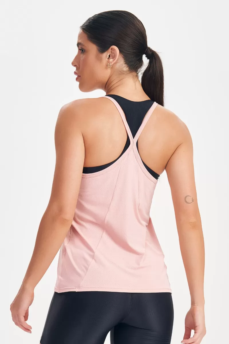 Lets Gym - Retro Glam Rose Tank Top - 2717RS Lets Gym - Retro Glam Rose Tank Top - 2717RS