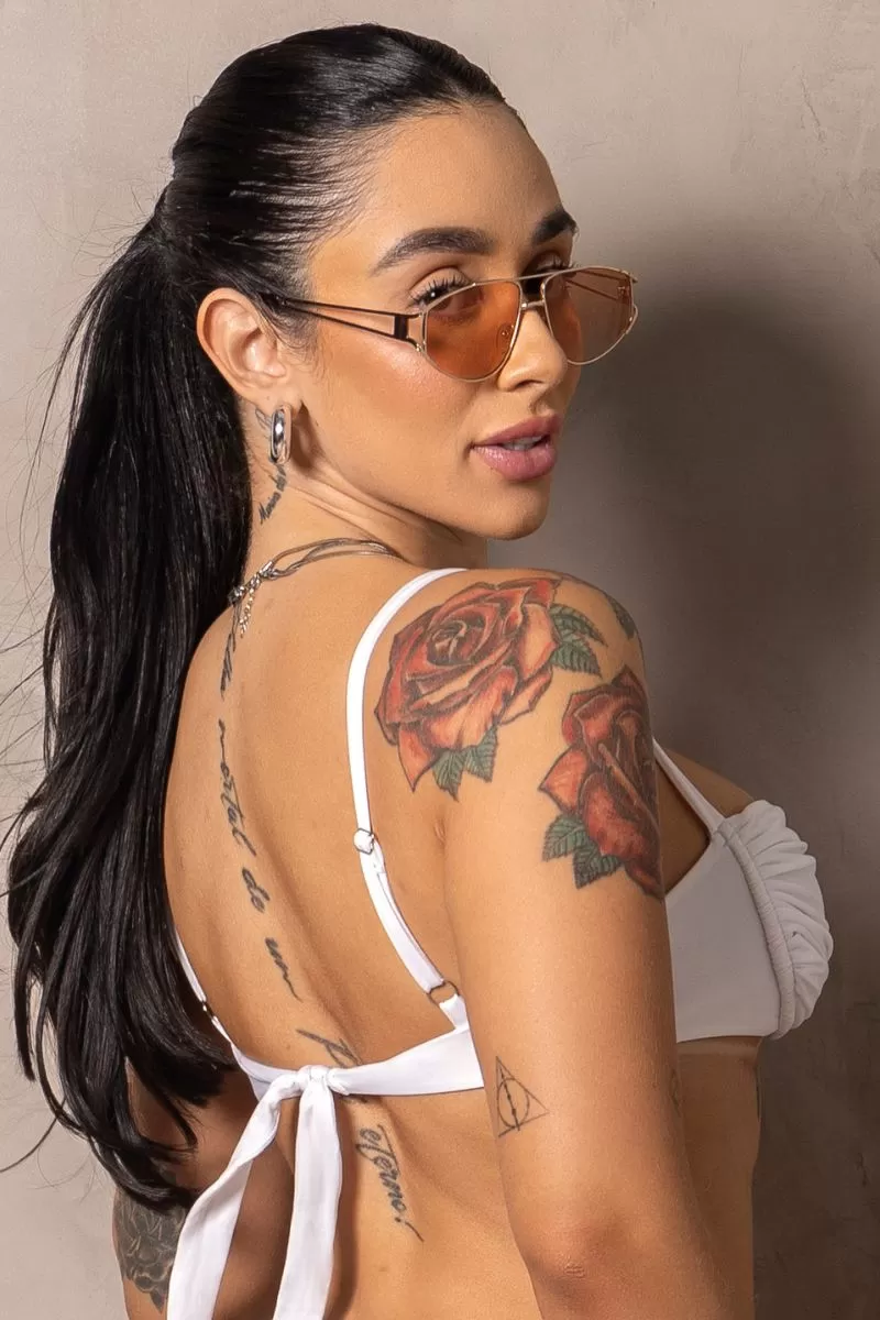 Hipkini - White Stunning Bikini Top - 33330982