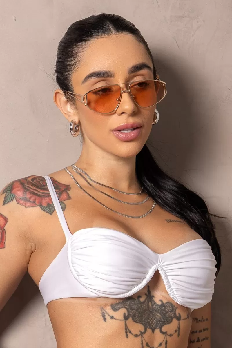 Hipkini - White Stunning Bikini Top - 33330982