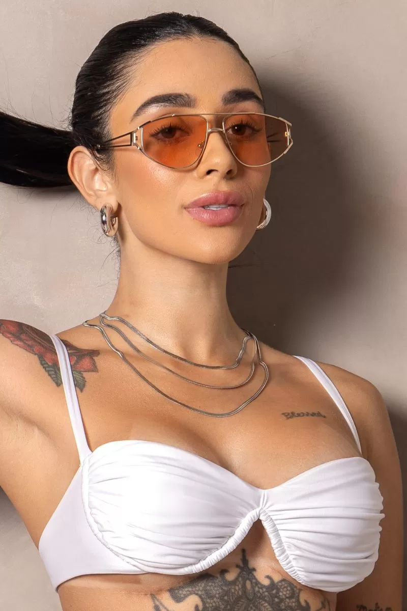 Hipkini - White Stunning Bikini Top - 33330982
