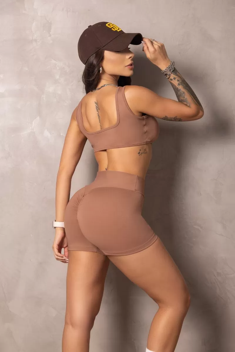 Hipkini - Stunning Caramel Shorts with Silk - 33330885