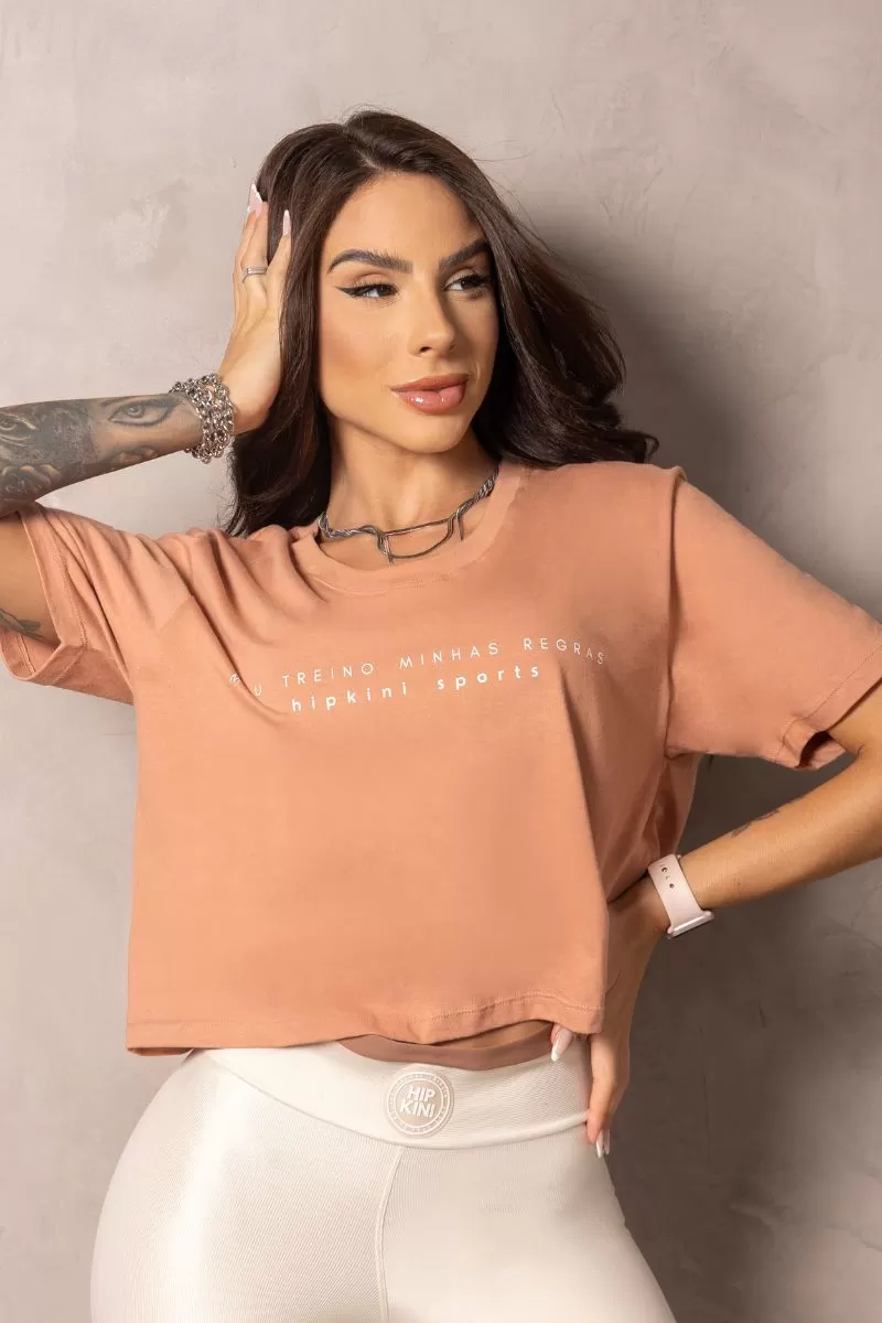 Hipkini - Stunning Caramel cropped with silk - 33330886