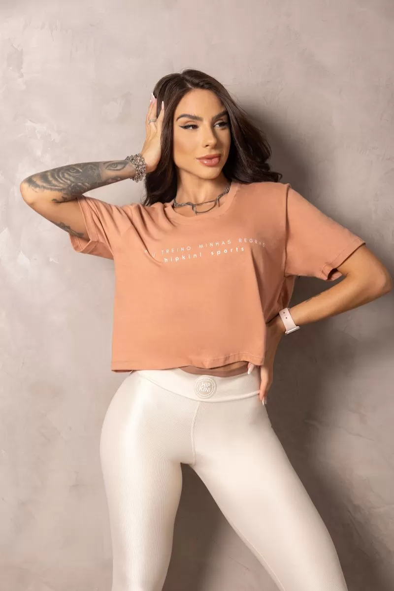 Hipkini - Stunning Caramel cropped with silk - 33330886