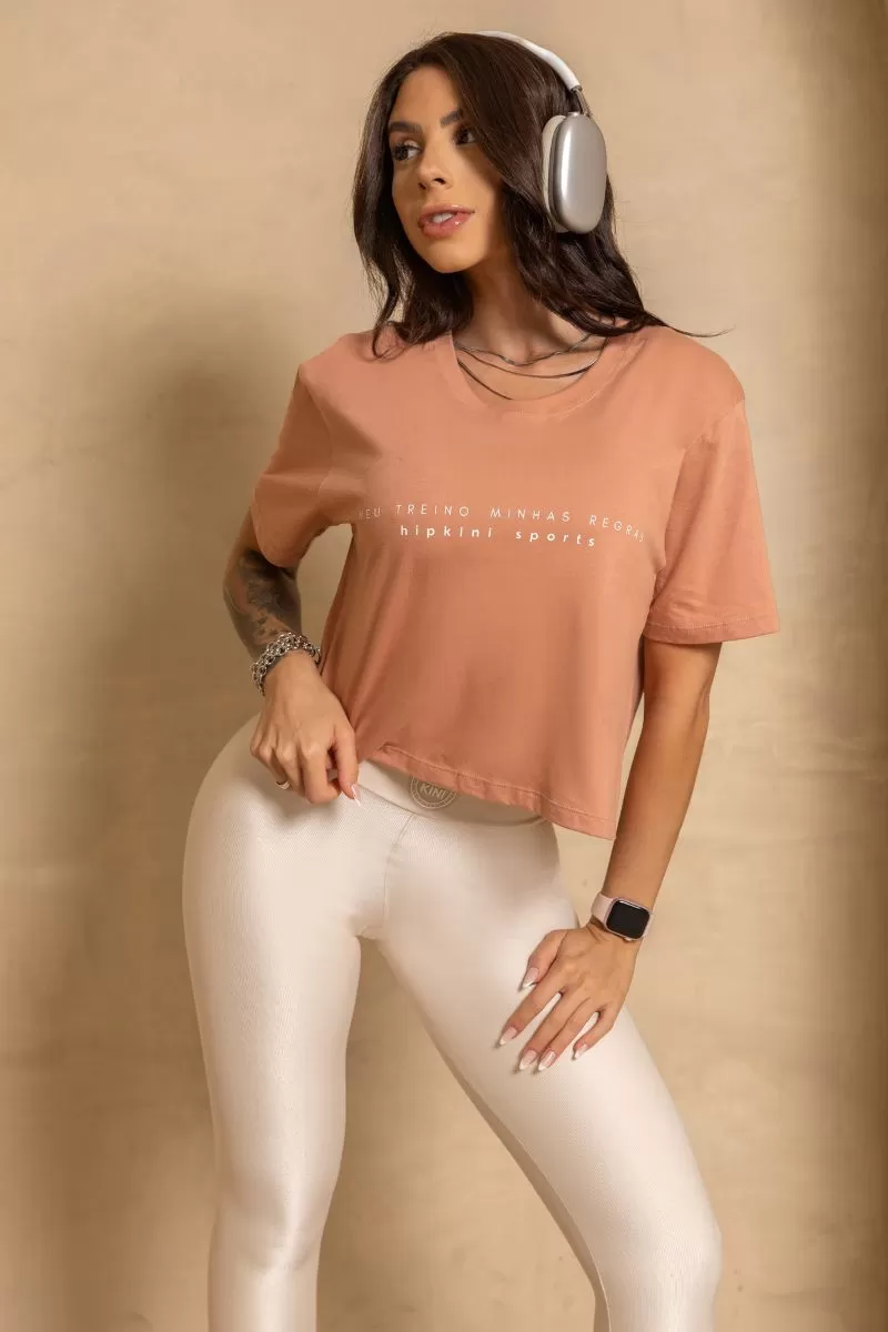 Hipkini - Stunning Caramel cropped with silk - 33330886