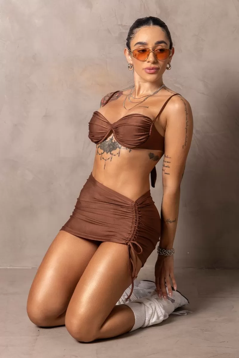 Hipkini - Stunning Brown Beach Skirt - 33330892