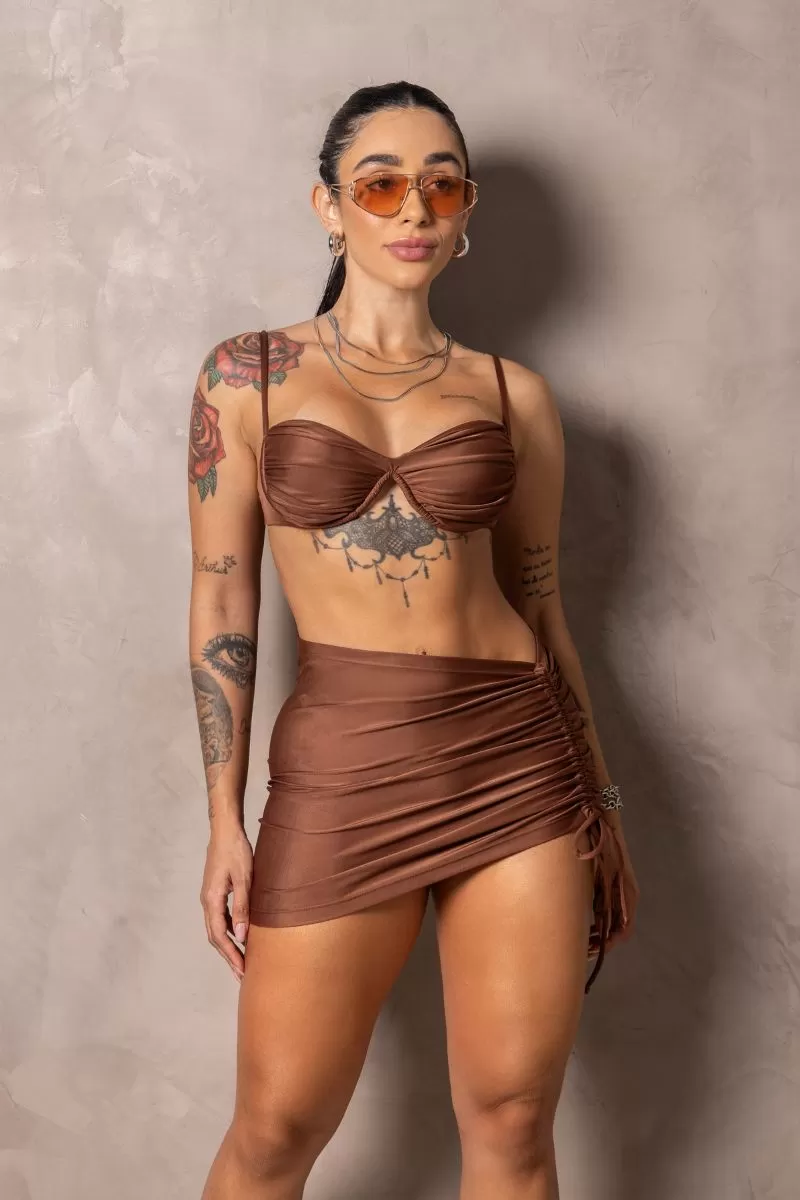 Hipkini - Stunning Brown Beach Skirt - 33330892