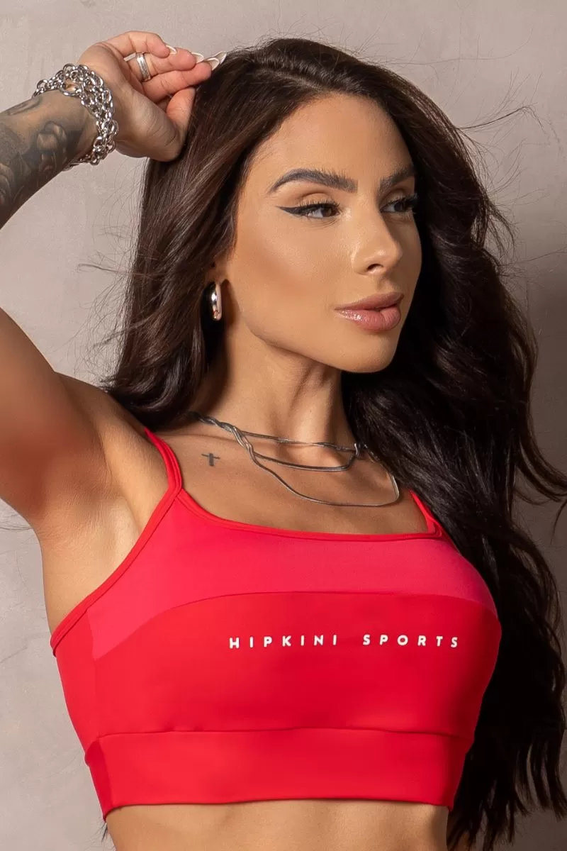 Hipkini - Stunning Magenta Top with Red Detail - 33330893 Hipkini - Stunning Magenta Top with Red Detail - 33330893