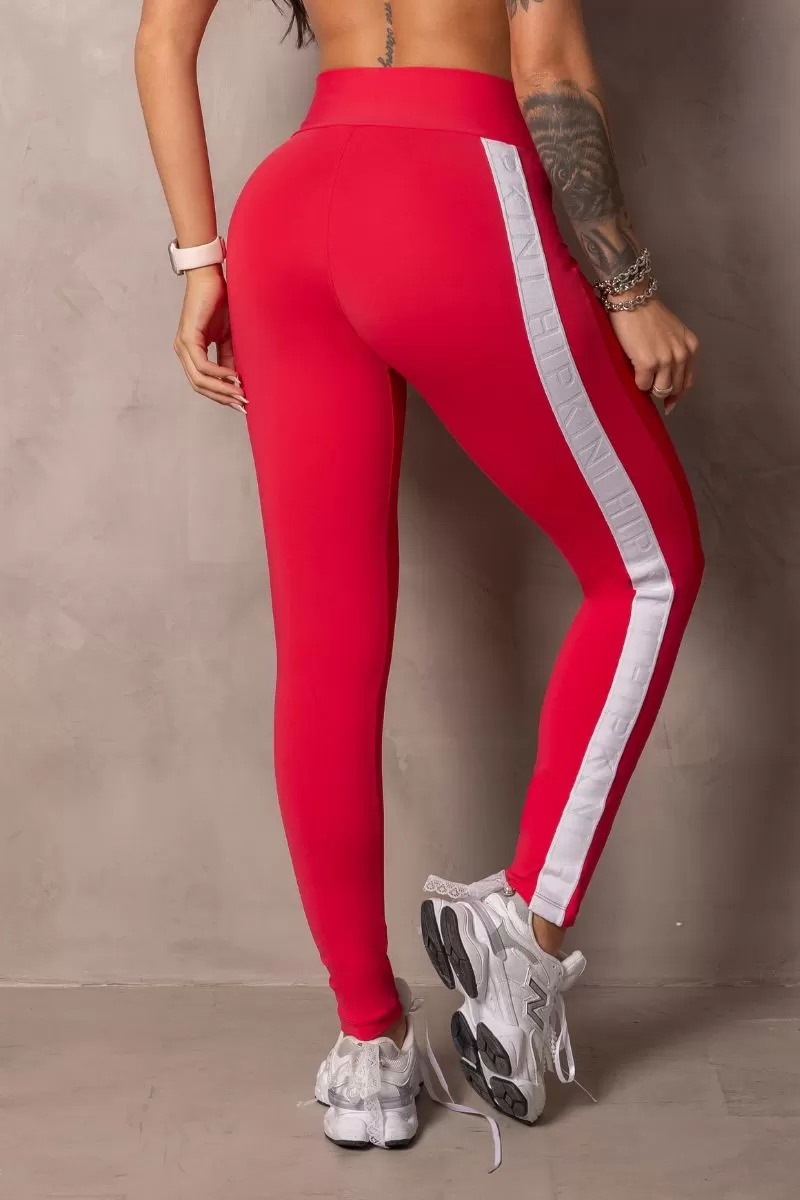 Hipkini - Stunning Magenta Side Stripe Leggings - 33330897