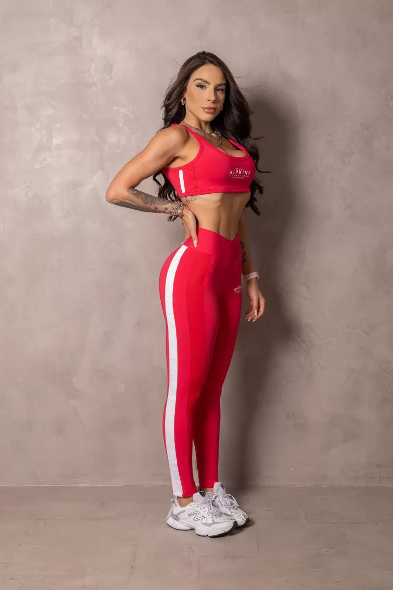 Hipkini - Stunning Magenta Side Stripe Leggings - 33330897