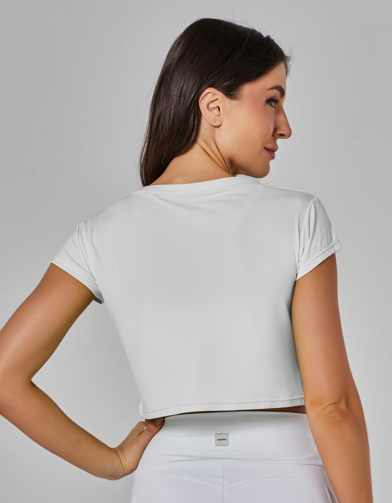 Vestem - Dry Fit Short Sleeve Shirt Amber White - BMC625.ESS.C0001