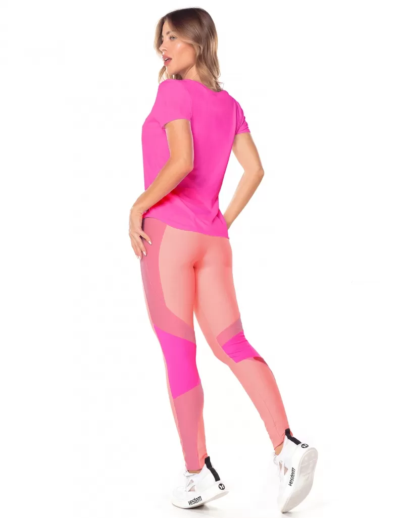 Vestem - Zadar Pink Neon Dry Fit Short Sleeve Shirt - BMC654.ESS.C0003