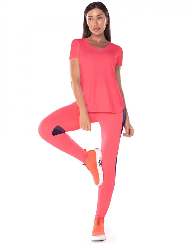 Vestem - Zadar Short Sleeve Dry Fit Shirt Pink Electra - BMC654.ESS.C0428