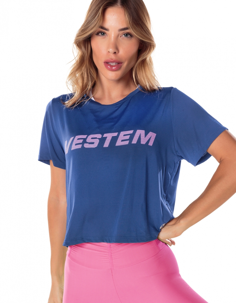 Vestem - Short Sleeve Dry Fit Rush Blue Jeans Shirt - BMC754.V25.C0257 Vestem - Short Sleeve Dry Fit Rush Blue Jeans Shirt - BMC754.V25.C0257