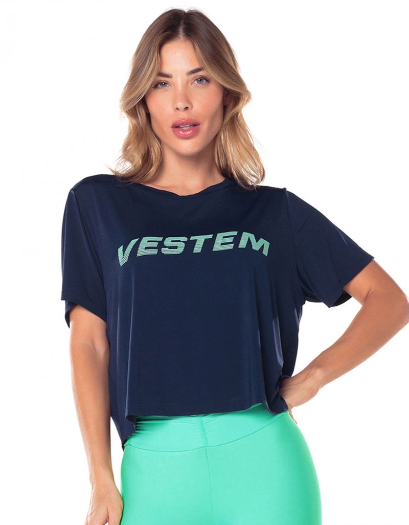 Vestem - Dry Fit Rush Short Sleeve Shirt Dark Navy - BMC754.V25.C0173