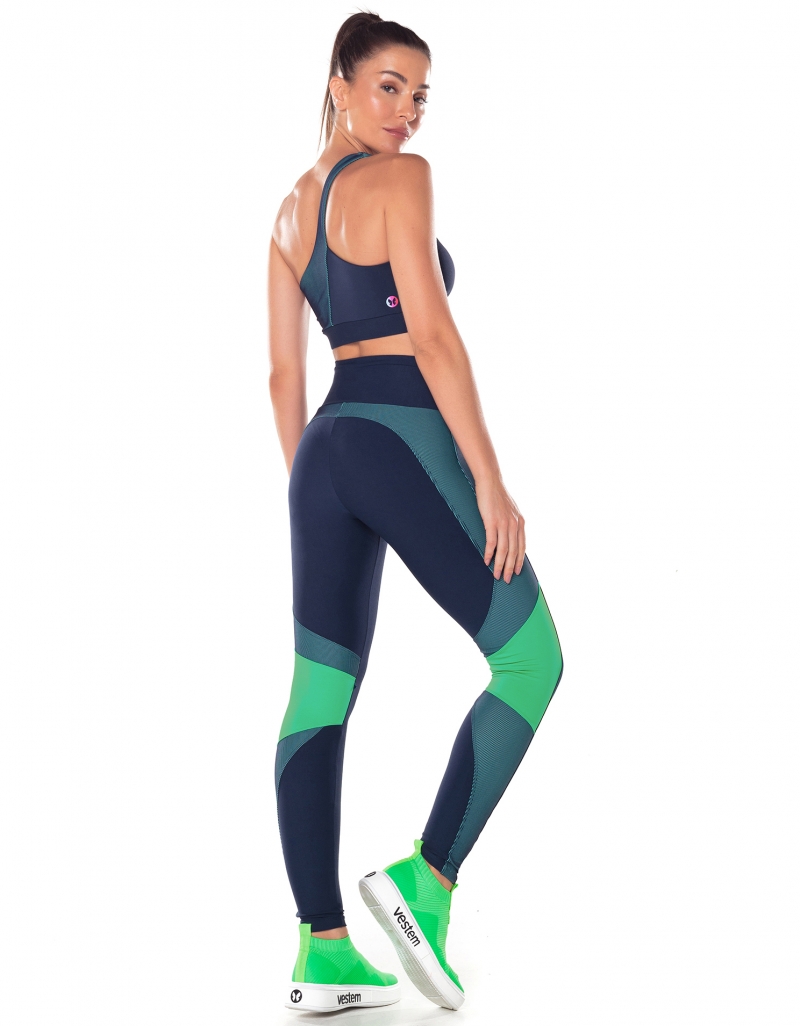 Vestem - Dark Navy Cutout Leggings - FS1025.V25.C0173 Vestem - Dark Navy Cutout Leggings - FS1025.V25.C0173