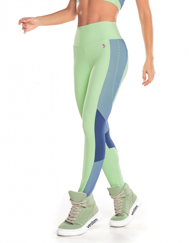 Vestem - Mint Green Mare Cutout Leggings - FS1025.V25.C0280 Vestem - Mint Green Mare Cutout Leggings - FS1025.V25.C0280
