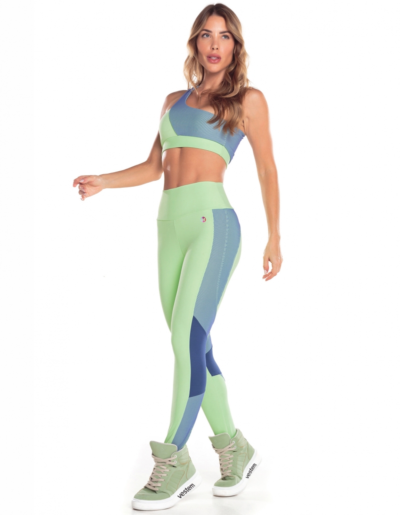 Vestem - Mint Green Mare Cutout Leggings - FS1025.V25.C0280 Vestem - Mint Green Mare Cutout Leggings - FS1025.V25.C0280