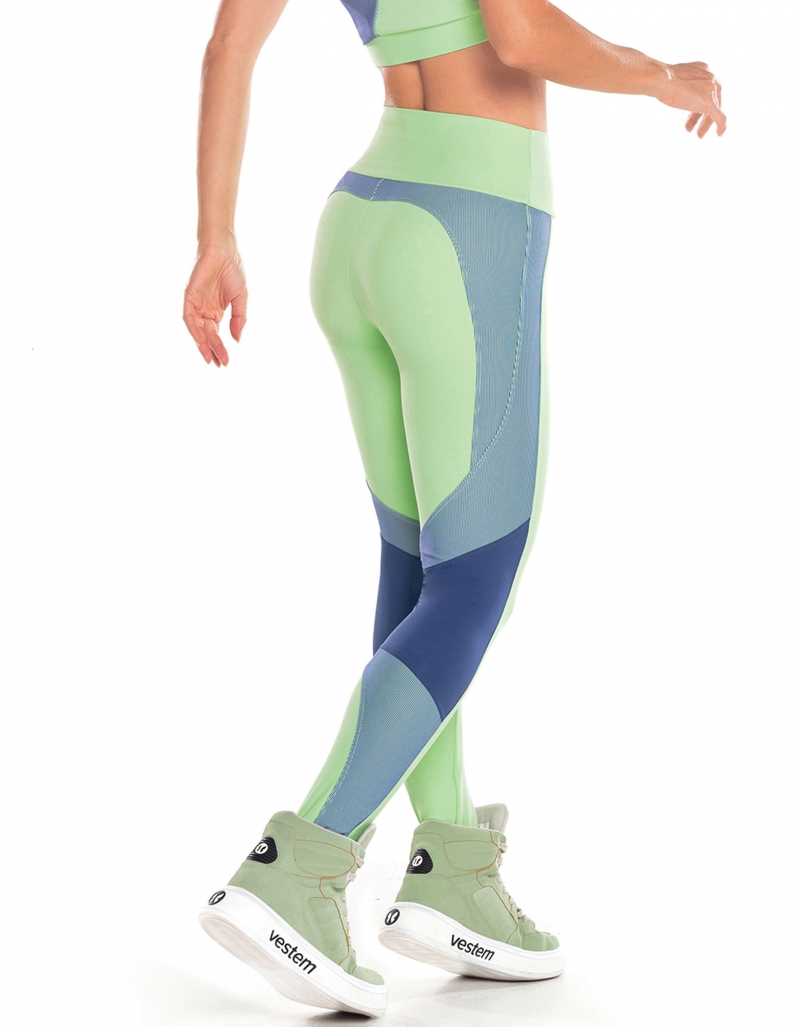 Vestem - Mint Green Mare Cutout Leggings - FS1025.V25.C0280 Vestem - Mint Green Mare Cutout Leggings - FS1025.V25.C0280