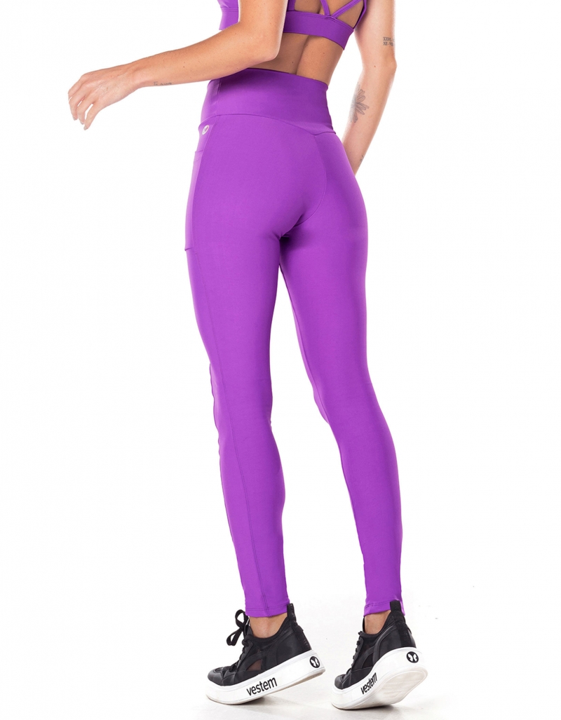 Vestem - Aria Fuchsia Wrap-Around Waistband Leggings - FS1403.V25.C0433 Vestem - Aria Fuchsia Wrap-Around Waistband Leggings - FS1403.V25.C0433