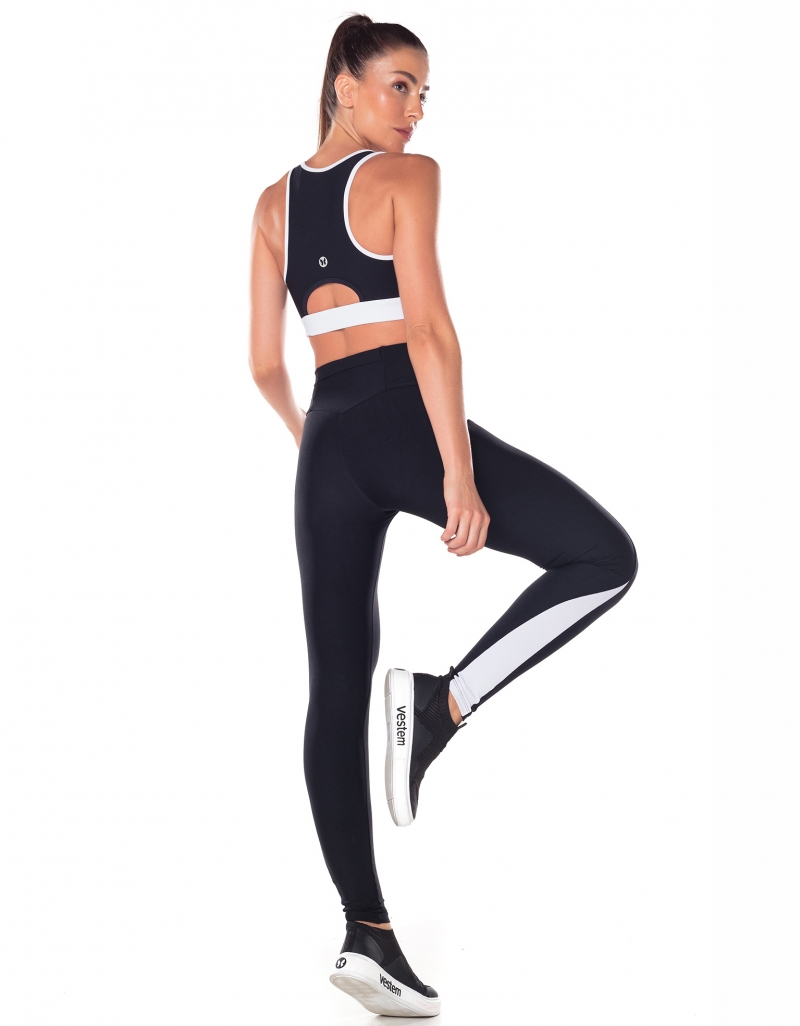 Vestem - Breeze Black Leggings with Pocket on the Waistband - FS1404.V25.C0002 Vestem - Breeze Black Leggings with Pocket on the Waistband - FS1404.V25.C0002