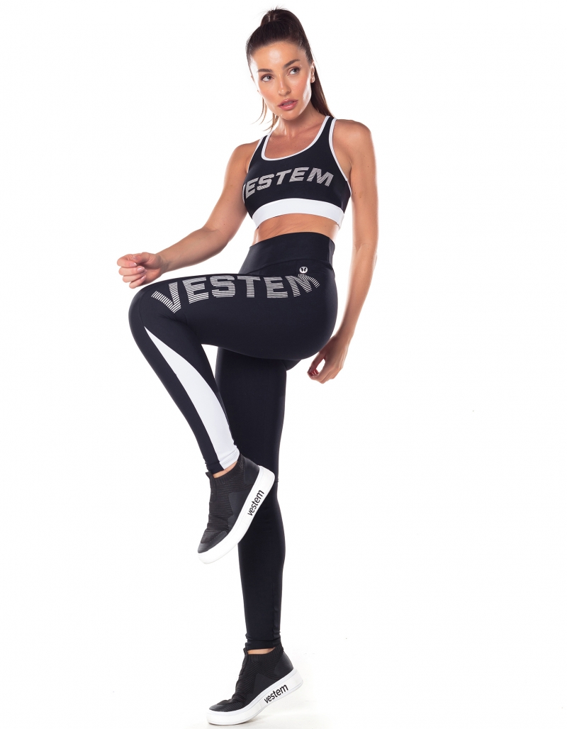 Vestem - Breeze Black Leggings with Pocket on the Waistband - FS1404.V25.C0002 Vestem - Breeze Black Leggings with Pocket on the Waistband - FS1404.V25.C0002